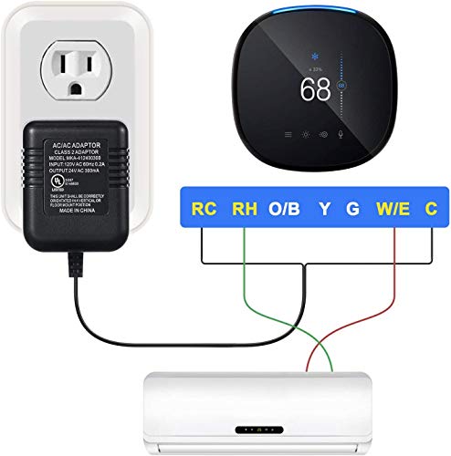 image for Hotop 24 Volt Transformer, C Wire Adapter Thermostats, Compatible with