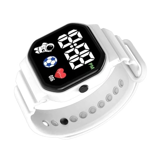Generico Reloj inteligente con GPS, reloj inteligente para niños, reloj inteligente para niños, reloj deportivo Bambiini, Bambiini, cómodos relojes deportivos impermeables LED de silicona para mujeres