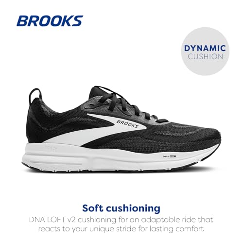 Brooks Women’s Trace 4 Neutral Running Shoe - Black/Grey/White - 9 Medium