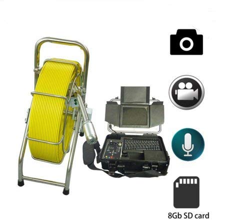 Preisvergleich Produktbild Industrielle Rohrreinigungswerkzeuge 60m Abwasserkanal-Überwachungskamera mit Meterzähler und DVR-Funktion