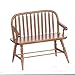 Dollhouse Miniature 1:12 Scale Walnut Colonial Windsor Bench #T6845
