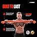 Undersun Resistance Bands for Working Out | 5-Level Heavy Resistance Bands, Door Anchor, Workout Program | Heavy Duty Fitness Resistance Bands | Orange