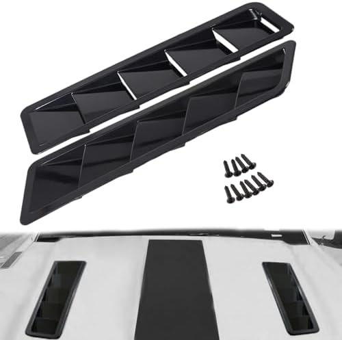 Car Hood Vents Scoop Bonnet Cover Hood Intake Scoop Louvers Cooli...