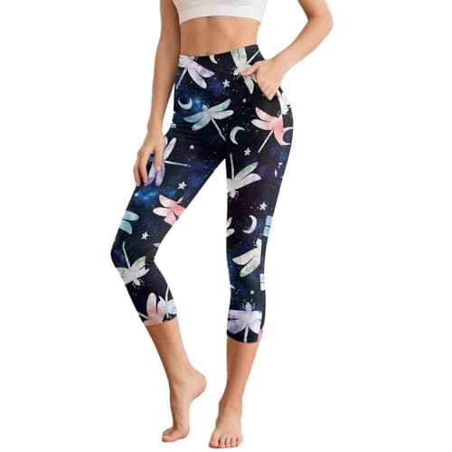 Pantalon de yoga capri anti frottement à taille haute pour courir sans contrainte