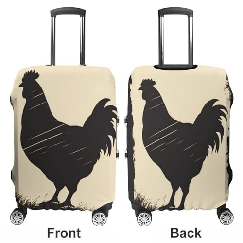 Farmhouse Chicken Luggage Cover Elastic Suitcase Protector Case Anti-Scratch Washable Baggage Covers Protector For Traveling, Aircraft Consignment M3