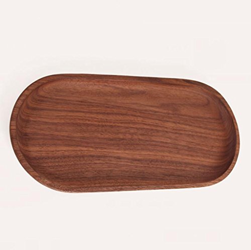 Nussbaum, wasser schale, Schale, rechteckig, Tee Tablett