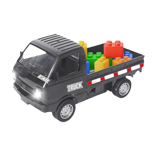 Genérico Remote Control Truck, 1:16 RC Car Electric Pickup Toys with LED Simulation Lights, Realistic Construction Vehicles Drift Auto, Transportation Tool for Boys, Girls