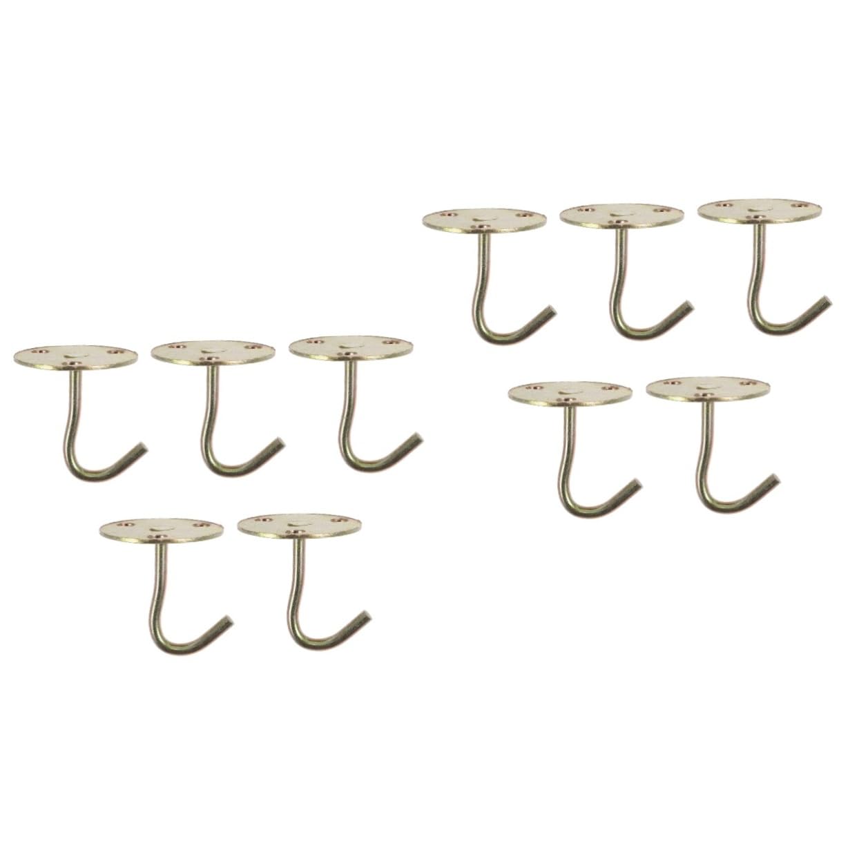 Lot de 10 accroches robustes de plafond en fer pour suspension de ventilateur et plante
