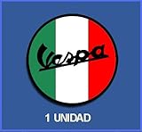 Material de alta resistencia Ecoshirt J4-SAL4-6W8W Pegatinas Stickers Vespa Ref: Dp222 Aufkleber Autocollants Adesivi Moto Decals, 5 cm