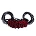 Lurrose Rose Horn Headband Gothic Sheep Horn Lace Headband Devil Cosplay Headpiece Dress up Supplies for Party