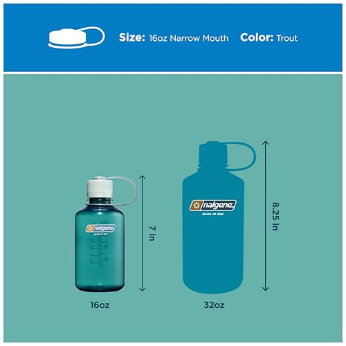 Image of Nalgene 16 oz Narrow Mouth Water Bottle, Trout