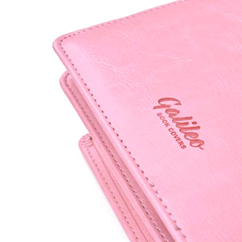 Double AA Big Book Cover & 12 Steps & 12 Traditions | Medallion Holder | by Galileo | Perfect Gift | Alcoholics Anonymous (Plain/Coin Pocket/Pink)