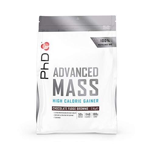 PhD Advanced Mass, Chocolate Fudge Brownie, 2700g
