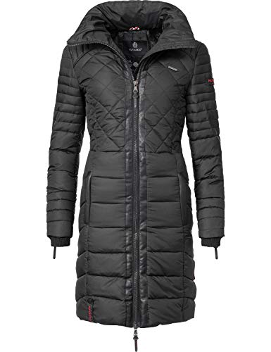 Preisvergleich Produktbild Navahoo Damen Winter-Mantel Steppmantel Ronin Schwarz Gr. S
