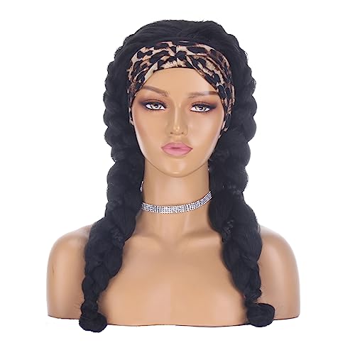 Xtrend 26 Inch Kinky Straight Yaki Headband Wig Long Straight Yaki Synthetic Black Hair Natural Looking Headband Attached Glueless Wigs Easy to Wear for Black Women 1B# - Image 4