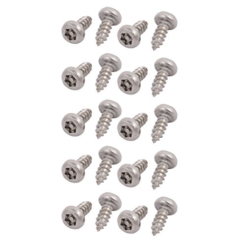 Tornillos autorroscantes Torx M3.9x9.5 mm acero inoxidable 20 uds miniatura 1