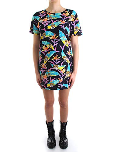  Moschino Abito Donna A1902 Orsetto Toy + Palme Multicolor (M)