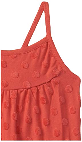 Image of miniklub Infant Girls Coral Pink Self-Design Rompers