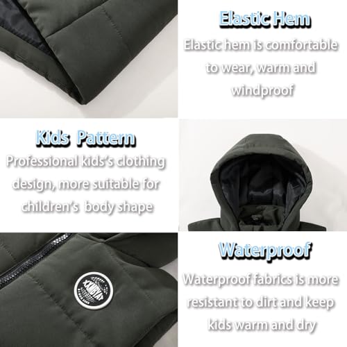 Image of SNOW DREAMS Girls Puffer Vest Lightweight Sleeveless Jackets Hooded Winter Fall Vests Quilted Coat