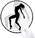 Produktbild Hot Beauty Girl Frauen Silhouette Runde rutschfeste Mousepads schwarz genähte Kanten Game Office Geschenk