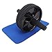 HUYHUY Huyhuyabs Abdominal Roller Exercise Wheel Fitness Equipment Mute Roller For Arms Back Belly Core Trainer Body Shape Fitness Equipment-Black