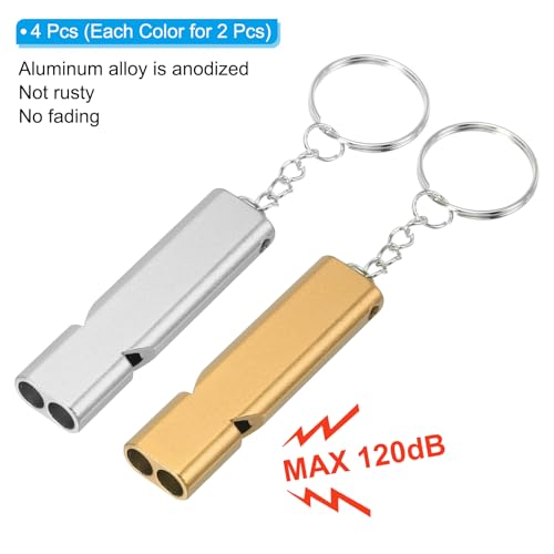 PATIKIL-Emergency-Whistle-Loud-Sound-Aluminum-Keychain-Whistles-Outdoor-Safety-Survival-Whistle-for-Camping-Hiking