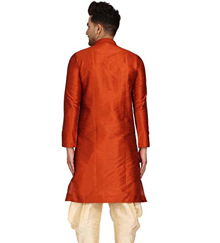 Image of Men's Ethnic Silk Loop Button Kurta