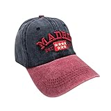 we party festival madrid 2018  JYC Creative Gorra de Madrid con Visera y Correa de Ajuste, Gorra para el Sol, Vacaciones, Exteriores, para Hombre y Mujer, Niños y Niñas, Recuerdo de Madrid, (Marino con Visera Rojo， M1)