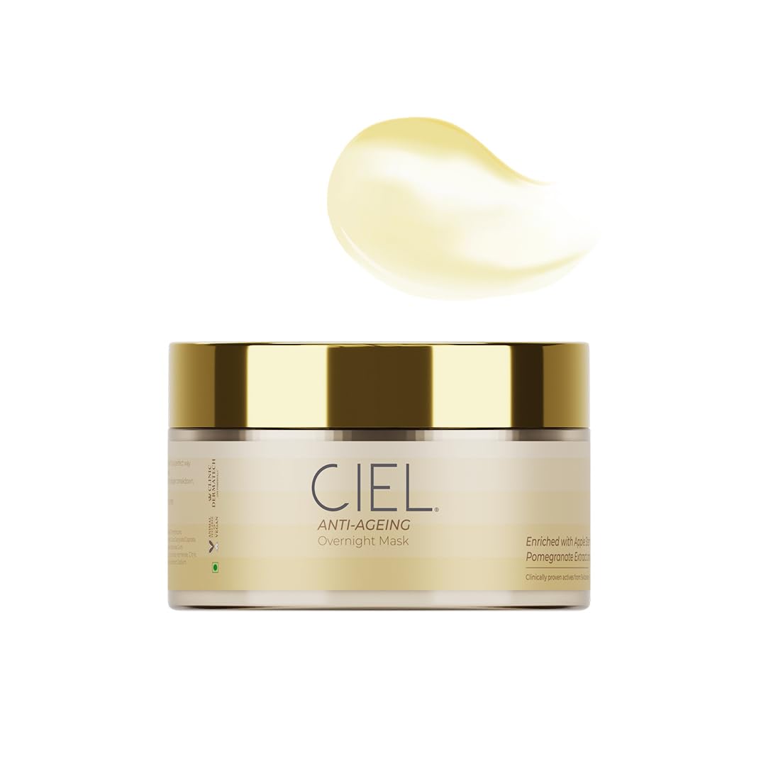 CIEL Anti Aging Night Mask Cream - 100 gm | For Nourished, Smooth and Youthful Skin | Collagen Boost | Wrinkle & Fine Lines Minimiser | 100% Vegan | Night Mask Cream for All Skin Types-image-23