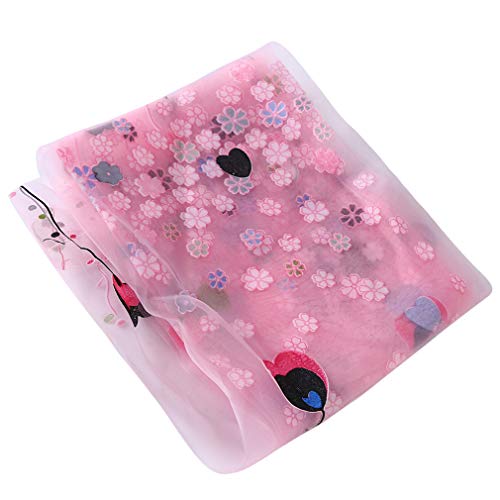 Hengxing Ballon Heart Window Curtains Flower Sheer Tulle Curtains Home Deocr,Pink