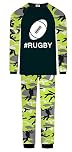 Jujak Boys Rugby Pyjamas Pjs Premium Range (Design 4 - Prestige Range, 9-10 Years)