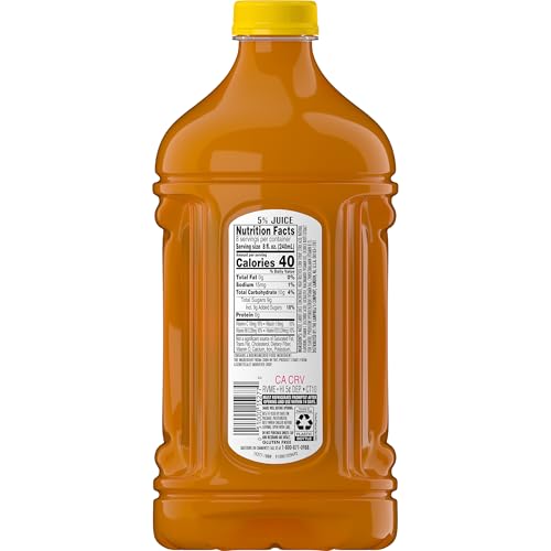 Image of V8 Splash Mango Peach Flavored Juice Beverage, 64 fl oz Bottle, (Pack of 2)