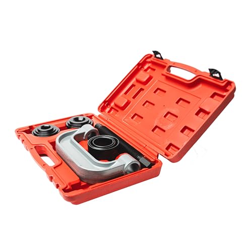 PMD Products Forged Ball Joint Press Kit - 4WD Ball Joint/U Joint/C Frame Press Service Tool Set with Case for GM, Dodge, Ford Vehicles