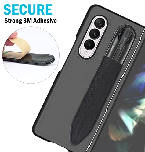 Universal Stylus Holder, [2-Pack] Nakedcellphone Sleeve Carrying Case Slot For Samsung Galaxy S-Pen Fold Pro - Adheres To Phone, Tablet, Z Fold 3, Z Fold 4, S21 Ultra 5G, Case, Etc #TOP6