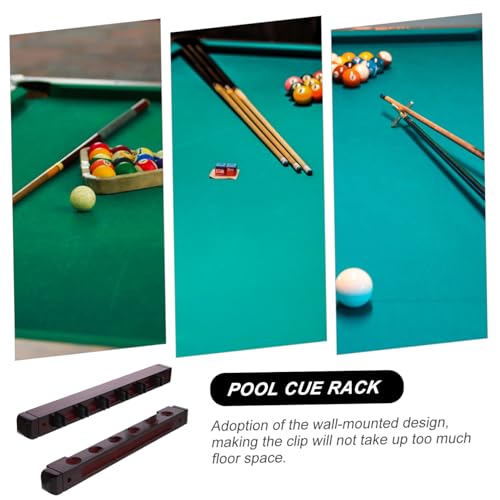 Support mural pour queues de billard en bois rigide et stable