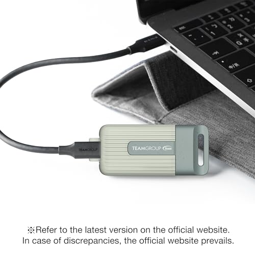 TEAMGROUP PD20 ECO 4TB Portable External Solid State Drive SSD Read up to 1000MB/s USB 3.2 Gen2x1 Type-C Waterproof Dust - Additional View