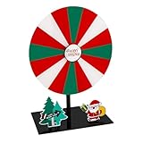 Heixuaon クリスマス プレゼント ルーレット | 景品用ゲームスピナー付スタンド - 消せるクリスマス卓上ゲーム カーニバル・家庭・教育・展示会・イベント・パーティー・教室用