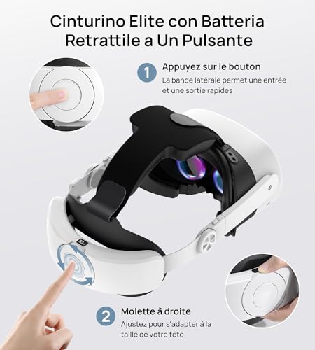 Sangle avec batterie Meta Quest 2 pour de longues soirées VR - 2
