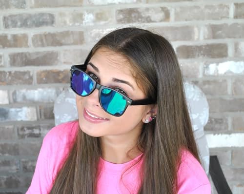 Image of OWL Retro Vintage Sunglasses Colorful Mirror Lens Matte Frame 3,5,6,10,12,14 Pairs