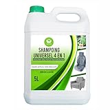 EBIOCLEAN Nettoyant tissus d'ameublement et tapis spécialement conçu pour tous les tissus d'ameublement (tapis, moquette, canapé, matelas, siège-auto) : concentré et contenu dans 5 L