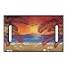 Suobstales Hawaii Beach Print Golf Cart Seat Cover - Palm Tree Blanket for 2-Seat Club Car, 50x30.9 Inch