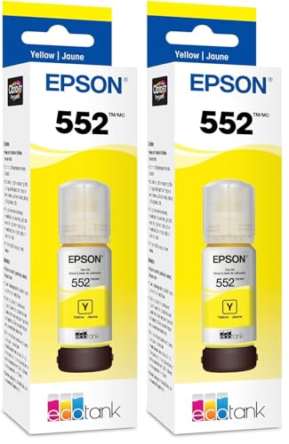 Image of Epson Claria ET Premium T552420 High Capacity Bottle Ink - Yellow (Pack of 2)