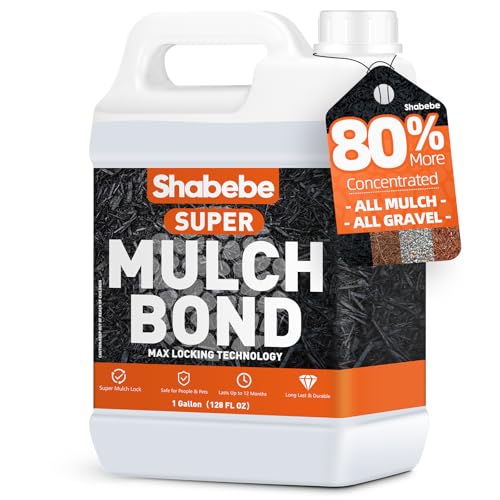Shabebe Mulch Bond, 1Gallon Rock Glue for Landscaping...