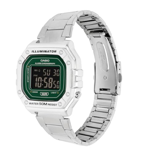 Image of Casio W-218HD-3AVDF Digital Silver Watch Unisex (I136)