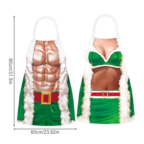 Tablier de Noël pour éviter les taches de cuisine lors du barbecue de vacances