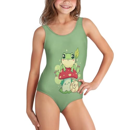 Image of Girls One-Piece Swimsuit for Swimming Lessons Beach Volleyball Pool Party Outdoor Training Quick Dry