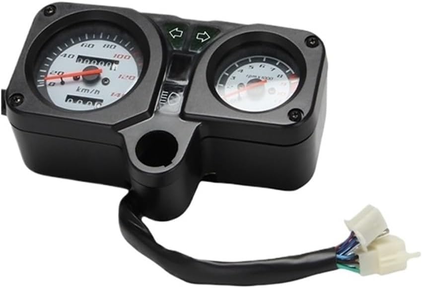Motorcycle Speedometer Motorcycle Tachometer Gear Gauge Tachometer for QM200GY GXT200 DR200 Dual Odometer Tachometer Panel