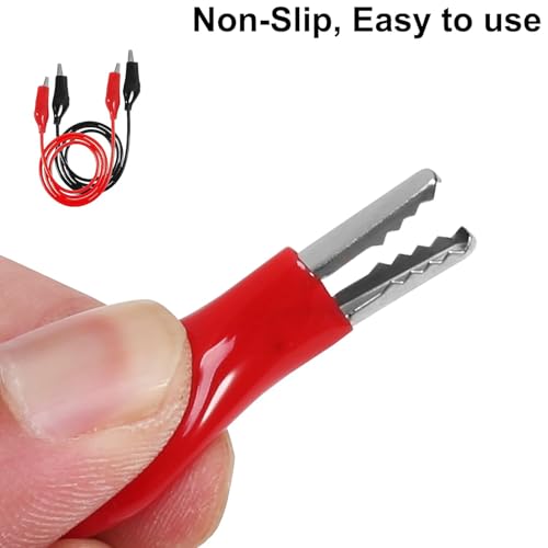 Image of 8PCS Alligator Clips Electrical, 1M Alligator Clips with Wires, Test Leads with Alligator Clips, Double-Ended Jumper for Electrical Testing, Circuit Connection