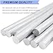 10 Pcs 6061 Aluminum Round Rod,6mm Diameter (+0.2/-0.2mm) x 300mm (12inch) Long T6511 Solid Extruded Rod for DIY Crafting Model Car Helicopter Airplane Ship, Precision Machining Raw Material, Silver