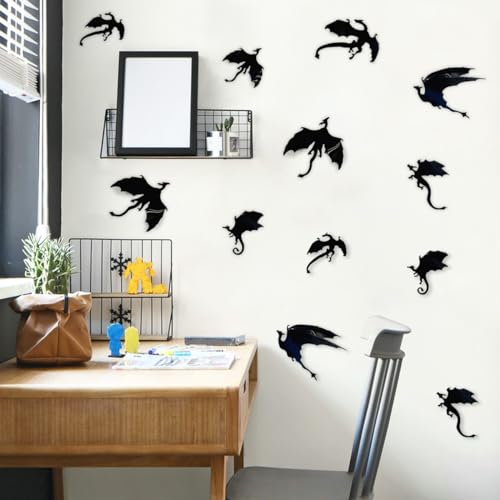 Vinilos Decorativos 3D Dragón PVC Autoadhesivos 14 Piezas miniatura 1